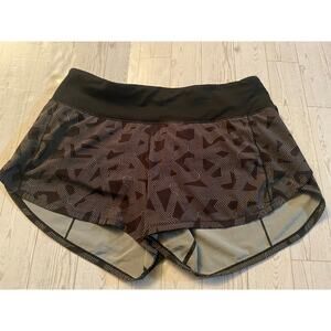 Lululemon Skort Pace Rival Court Rival Geometric Print Black White Women’s